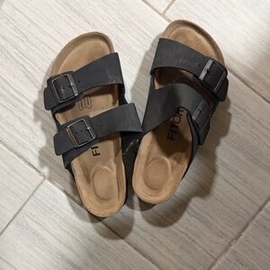 Fitflop Black Double Strap Sandals